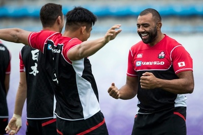 ラグビー日本代表が秩父宮でトレーニング、W杯スコットランド戦を控え