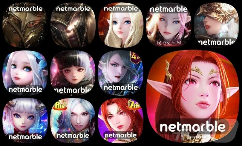 ネットマーブルモバイルアクションRPGレイブンアプリアイコンイメージ集＝ネットマーブル提供(c)news1 