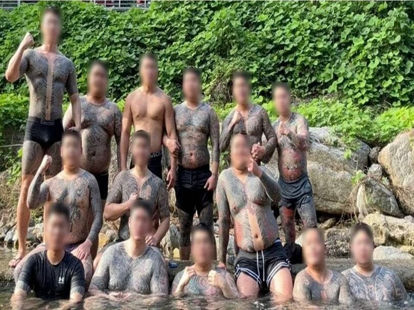 2024年に開かれた「東大門派」組員の団結行事 (c)news1