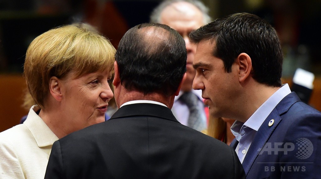 ユーロ圏、ギリシャに厳しい救済条件 独仏の対立あらわに ユーロ圏、ギリシャに厳しい救済条件 独仏の対立あらわに