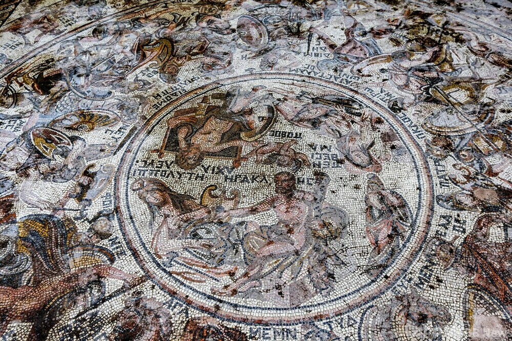 1600年前のモザイク画、シリアで発見 トロイ戦争の描写も 写真16枚