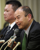 ラグビー日本代表HC就任会見に臨むエディー・ジョーンズ（Eddie Jones）HC（2011年11月22日撮影）。(c)AFP/Yoshikazu TSUNO