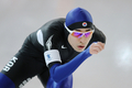 2010年%%バンクーバー冬季五輪%%スピードスケート男子5000メートル。6分16秒95で銀メダルを獲得した韓国の李承勲（%%Lee Seung-Hoon%%、イ・スンフン）。（2010年2月13日撮影）(c)AFP/Getty Images/Jasper Juinen