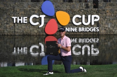 トーマスがCJカップ優勝、リーとの接戦制す 松山は3位タイ