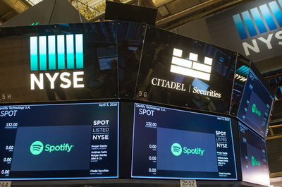 「スポティファイ」、NY証取に上場 時価総額は2.8兆円に