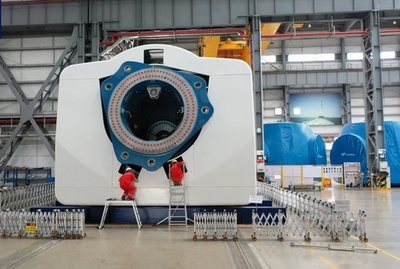 1基あたり発電量がアジア太平洋地域最大の風力タービンユニット、中国で組み立て完了