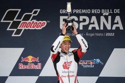 小椋藍がポールトゥウィンでキャリア初優勝 Moto2スペインGP