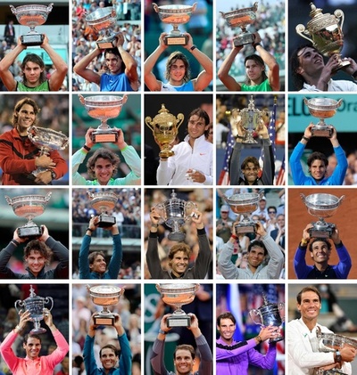 全仏V13のナダル、四大大会では男子歴代最多タイの通算20勝目