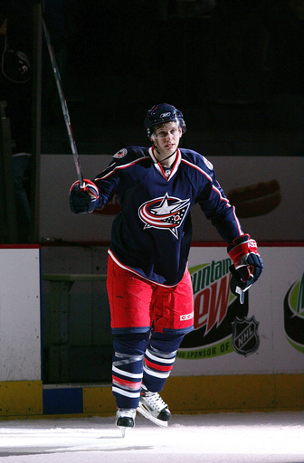 ブルージャケッツ ブラックホークスに快勝