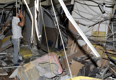 シリア国営テレビ本社で爆弾爆発、数人負傷