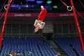 ロンドン五輪の体操男子日本代表は25日、試合会場のノース・グリニッジ・アリーナ（North Greenwich Arena）で公式練習を行った。

トレーニングに臨む日本代表の内村航平（Kohei Uchimura、2012年7月25日撮影）。(c)AFP/THOMAS COEX