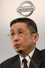 横浜市の日産自動車本社で記者会見する西川広人社長兼CEO（2019年2月12日撮影、資料写真）。(c)TOSHIFUMI KITAMURA / AFP