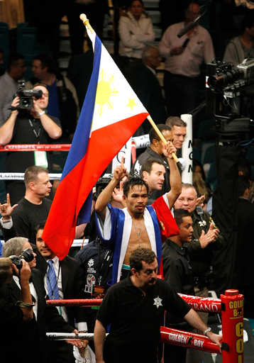 フィリピン国民がパッキャオを祝福