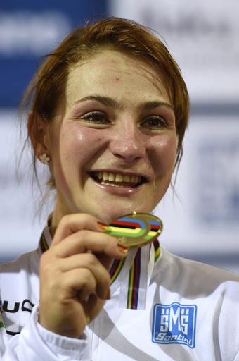 フォーゲルが女子スプリント連覇、トラック世界選手権