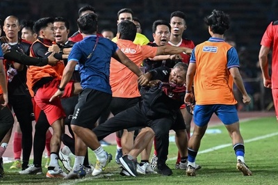 東南アジア大会、サッカー決勝で大乱闘 AFCが調査
