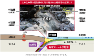 ここにどうして蛇紋岩？