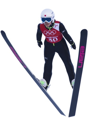 高梨、初の公式練習でライバルに後塵を拝す ソチ五輪