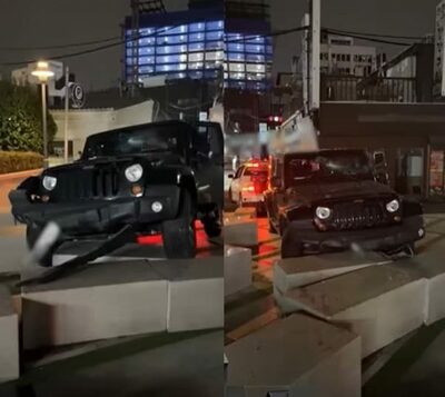 運転ミス？それとも車が勝手に急発進？…韓国・駐車場の事故、真相はペダルブラックボックスに