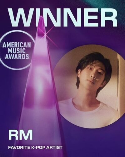 BTSのRM、アメリカン・ミュージック・アワードで受賞