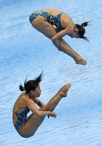 中川／渋沢組は予選落ち シンクロ板飛び込み、世界水泳