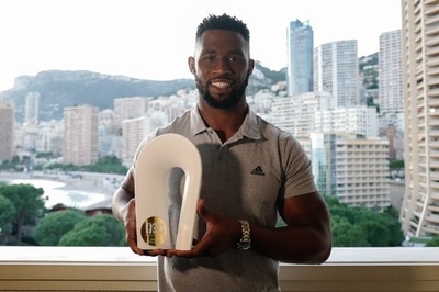 ラグビー南ア主将コリシ、「平和とスポーツ」の賞受賞も慢心せず