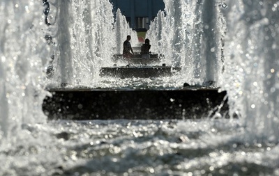 モスクワの涼しげな噴水