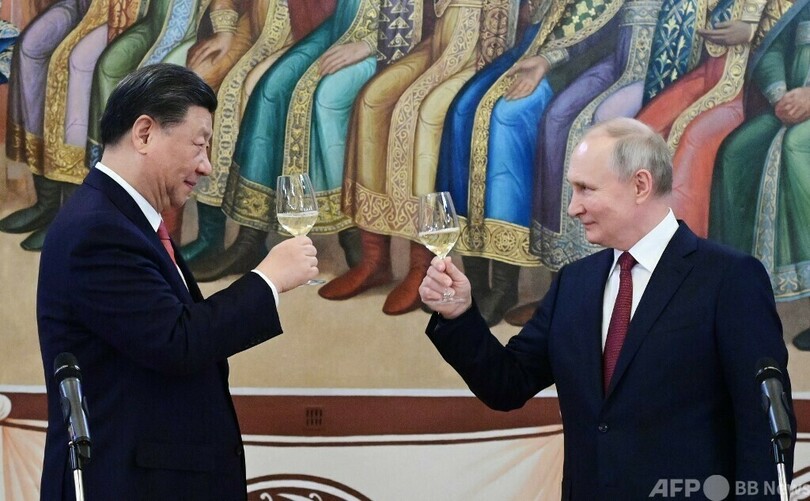 「親愛なる友人」 プーチン氏、習氏の70歳の誕生日に祝電
