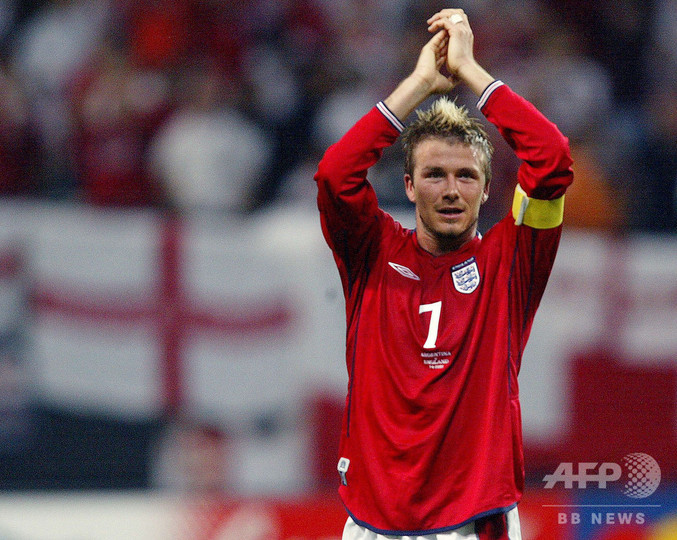 02日韓W杯 イングランド代表 7番BECKHAM ベッカム ユニフォーム 