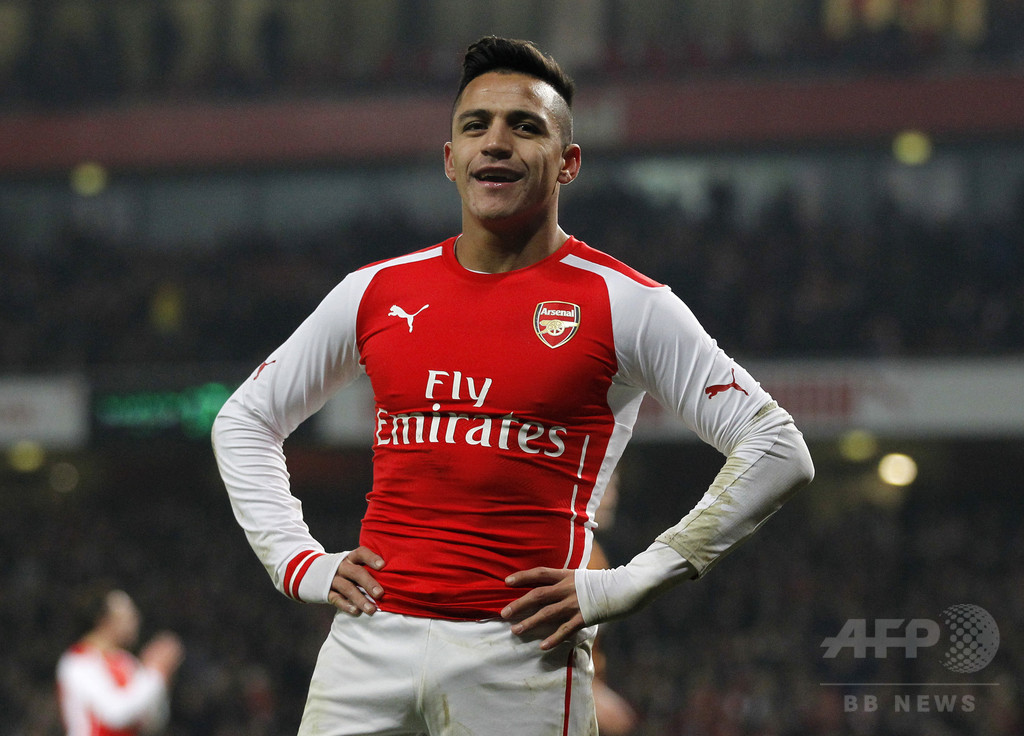アーセナル ALEXIS 17番 ジャージ 2015 Puma Arsenal Alexis #17 Gold Away Soccer Jersey