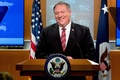 米首都ワシントンで記者会見に臨む、マイク・ポンぺオ米国務長官（2020年4月29日撮影）。(c)AFP/Andrew Harnik