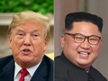 ドナルド・トランプ米大統領（左、2018年6月27日撮影）と北朝鮮の金正恩朝鮮労働党委員長（2018年6月12日撮影）。(c)AFP PHOTO / NICHOLAS KAMM AND SAUL LOEB