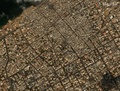 イスラエル軍の攻撃を受け破壊されたガザ地区を捉えた衛星画像。米宇宙技術会社マクサー・テクノロジーズ提供（2023年10月10日撮影）。(c)AFP PHOTO / Satellite image ©2023 Maxar Technologies