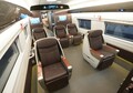 開発された国際高速列車用フリーゲージトレイン内部の様子（2020年12月4日撮影）。(c)Xinhua News