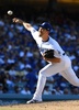 18MLB、ナ・リーグ西地区優勝決定戦、ロサンゼルス・ドジャース対コロラド・ロッキーズ。8回のマウンドに上がったロサンゼルス・ドジャースの前田健太（2018年10月1日撮影）。(c)Jayne Kamin-Oncea/Getty Images/AFP