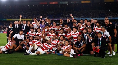 日本が初の決勝トーナメント進出！ ラグビーW杯8強出そろう