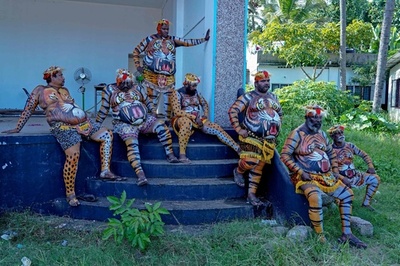 【今日の1枚】こわもてタイガー、中身はおじさん インド