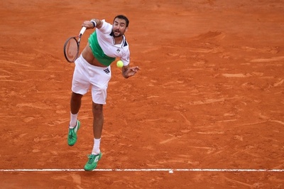 不振のチリッチ初戦敗退、ワウリンカ逆転負け モンテカルロ・マスターズ