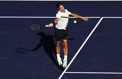 フェデラー、雨天順延の一戦制しBNPパリバOP3回戦へ