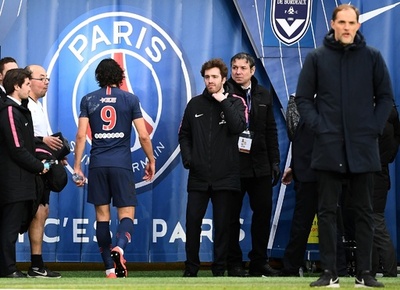 負傷のカヴァーニはCLユナイテッド戦欠場、ネイマールに続きPSGに打撃