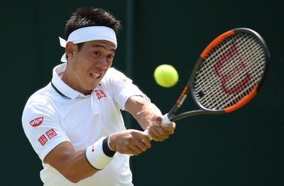 錦織がウィンブルドン初戦突破、親友ハリソンを下す