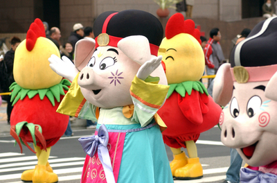 新年を控えた台北でパレード