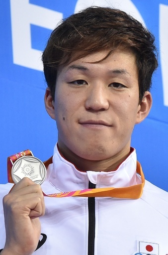 小関が男子100m平泳ぎで銀メダル、アジア大会