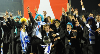 ウルグアイ代表が凱旋帰国、コパ・アメリカ