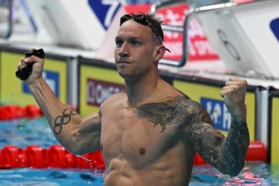 ドレッセルが男子50mバタフライV 世界水泳15個目の金