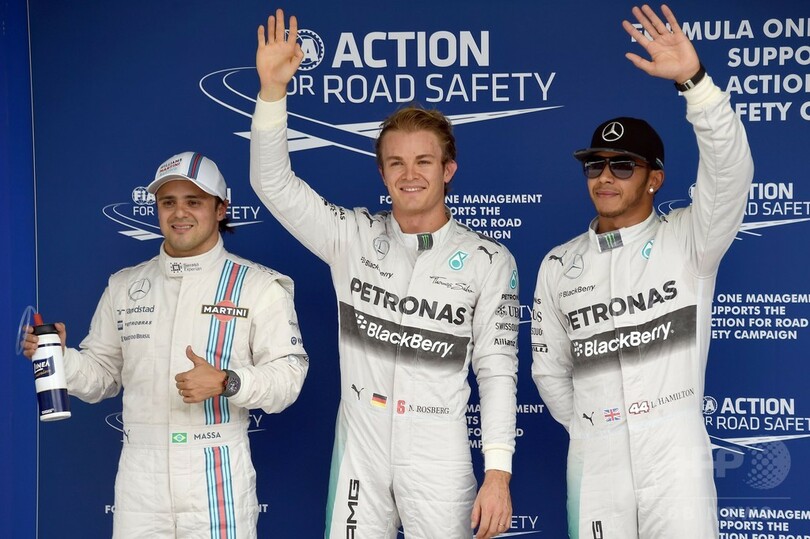ロズベルグが僅差でポールポジションを獲得、ブラジルGP