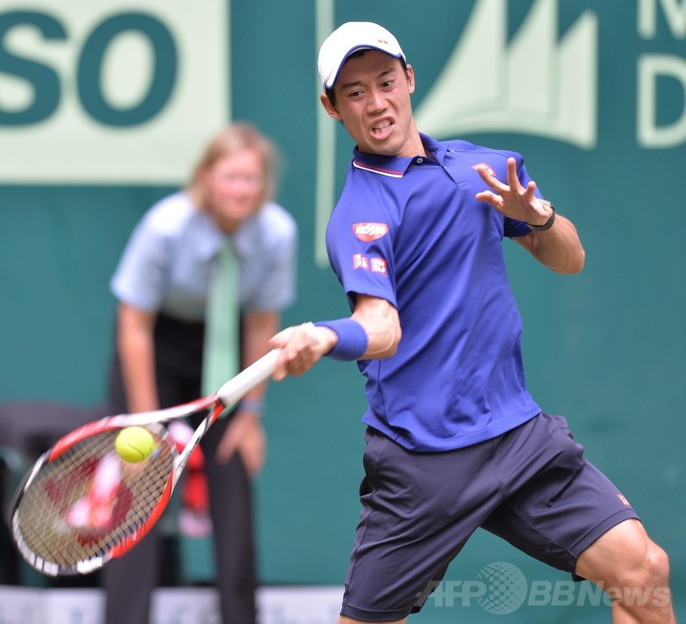 錦織がモンフィス下し8強 ゲリー ウェバー オープン 写真7枚 国際ニュース Afpbb News