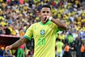 サッカーコパ・アメリカ、グループD、パラグアイ対ブラジル。チーム2点目を決めて喜ぶブラジルのサビーニョ（2024年6月28日撮影）。(c)Frederic J. Brown / AFP