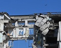 ウクライナ南部ミコライウで、ロシア軍の攻撃で破壊された庁舎（2022年6月10日撮影）。(c)Genya SAVILOV / AFP