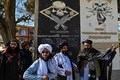 米兵の名前が書かれた壁。アフガニスタン東部ガズニ州の米軍基地跡地で（2021年11月15日撮影）。(c)Hector RETAMAL / AFP