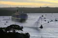 2008年2月23日、オーストラリアのシドニー（Sydney）に到着したクイーン・ビクトリア号（The Queen Victoria）。(c)AFP